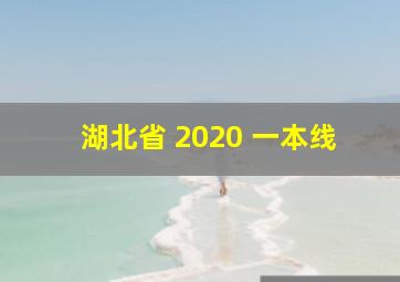 湖北省 2020 一本线